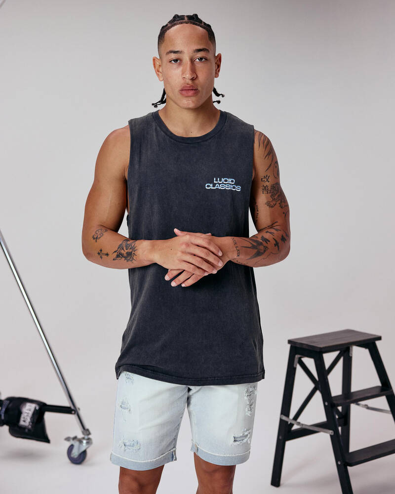 Lucid Asphalt Muscle Tank for Mens