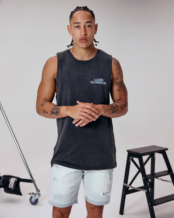 Lucid Asphalt Muscle Tank for Mens