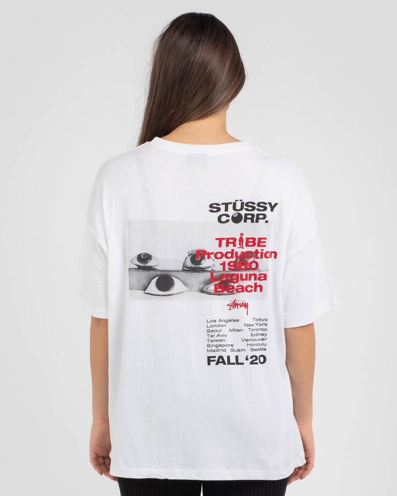 Stussy Tribe Relaxed T-Shirt for Womens