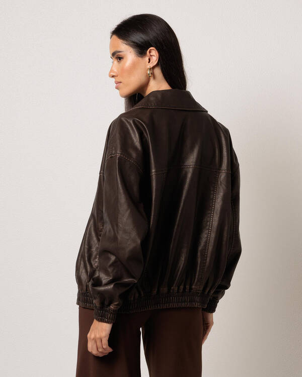 Ava And Ever Cyrus Faux Leather Jacket for Womens