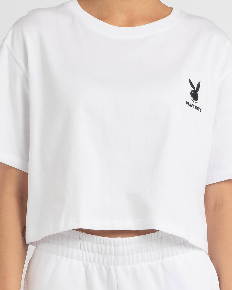 Playboy Mini Bunny Cropped T-Shirt for Womens
