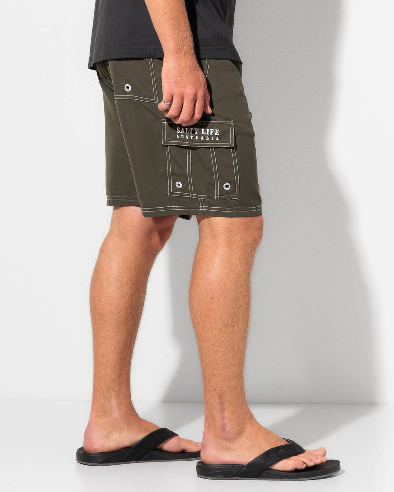 Salty Life Diameter Elastic Waist Shorts for Mens