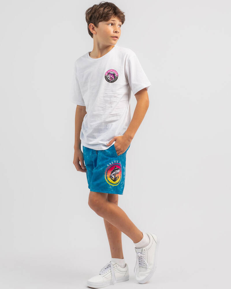 Salty Life Boys' Abstract Mully Shorts for Mens