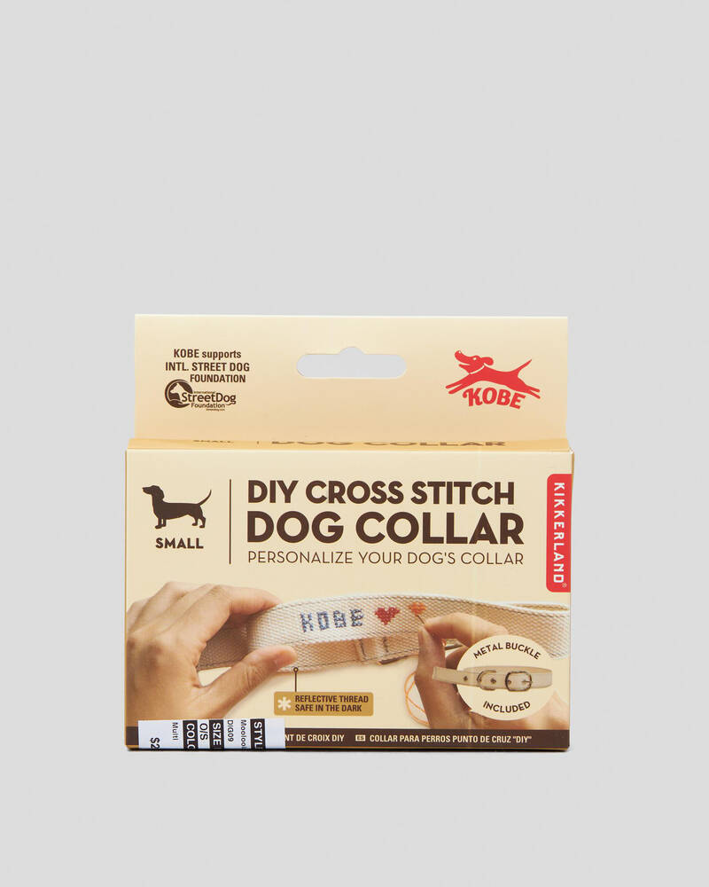 Mooloola Kobe DIY Cross Stitch Small Dog Collar for Womens