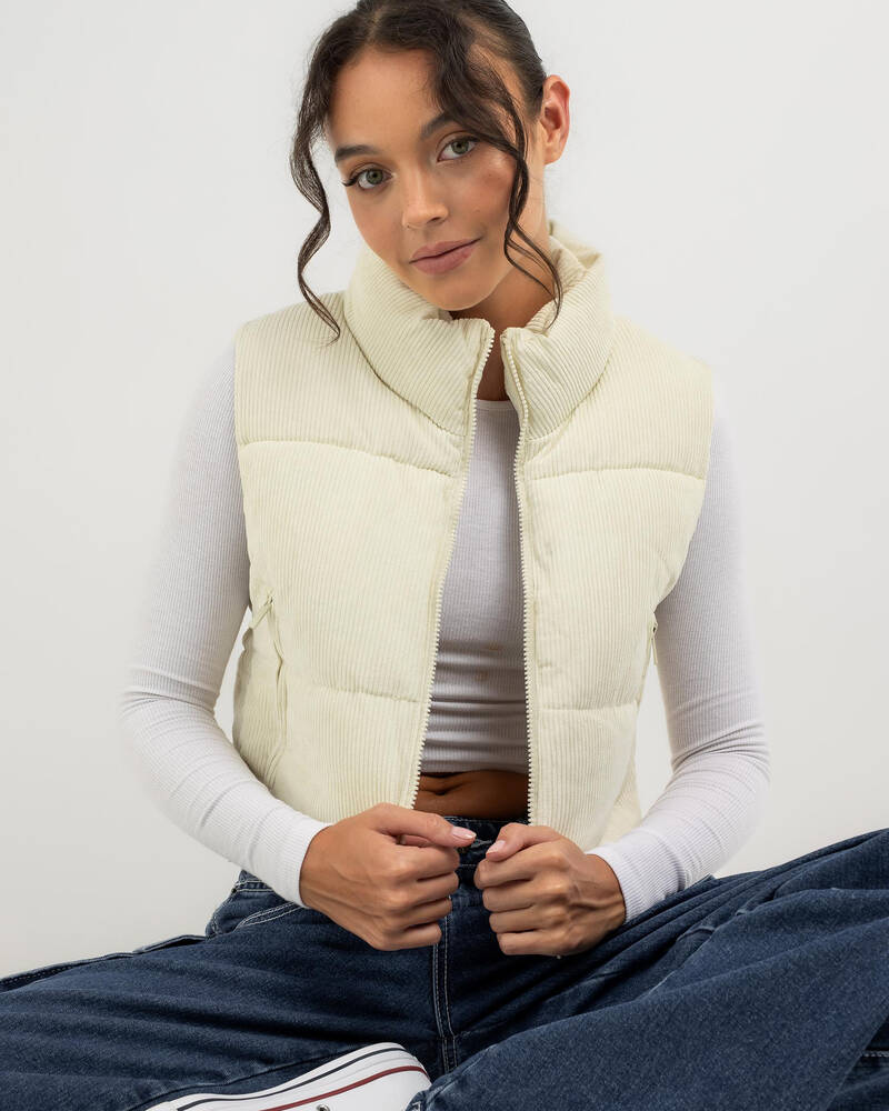 Ava And Ever Icy Cord Puffer Vest for Womens