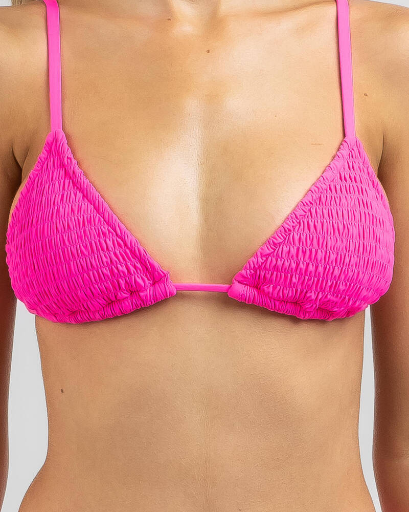 Topanga Zendaya Shirred Triangle Bikini Top for Womens