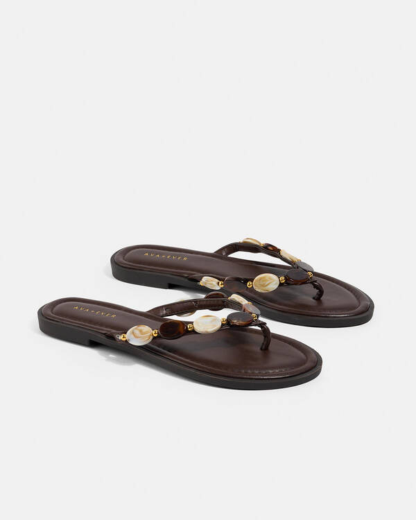 Ava And Ever Onyx Thong Sandals for Womens