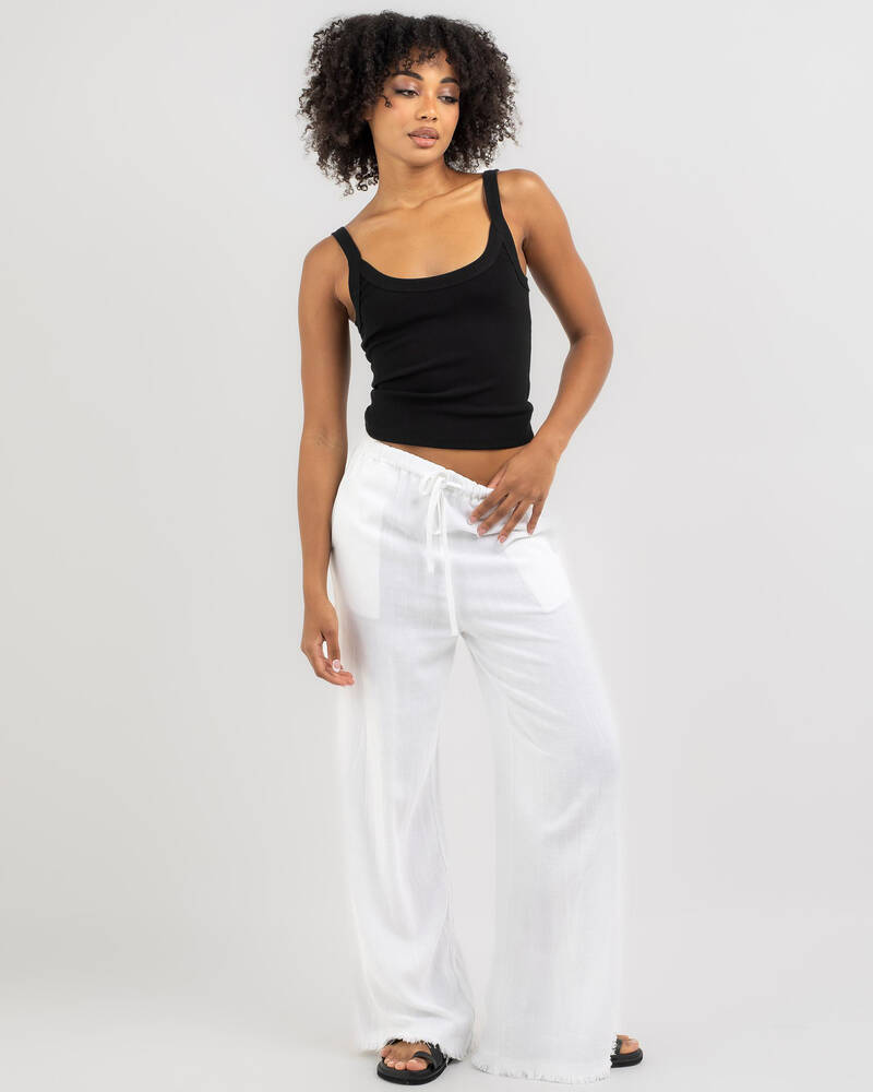 Ava And Ever Ayla Basic Rib Tank Top for Womens