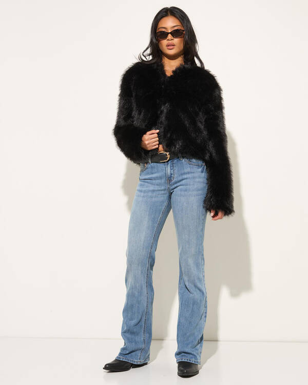 DESU Stratford Low Waist Bootleg Jeans for Womens