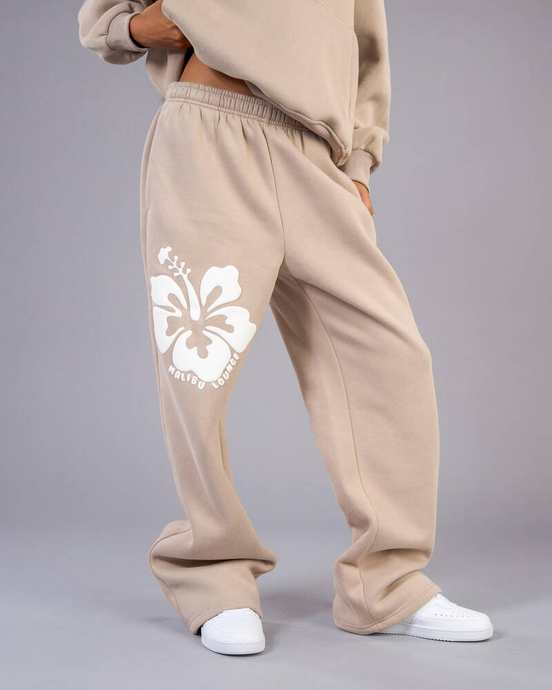 Malibu Lounge Girls&rsquo; Hibiscus Sweatpants for Womens