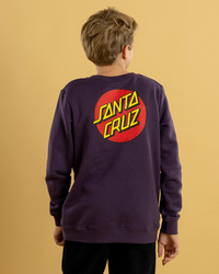 Santa Cruz Boys' Classic Dot Chest Crew Neck Sweatshirt for Mens image number null