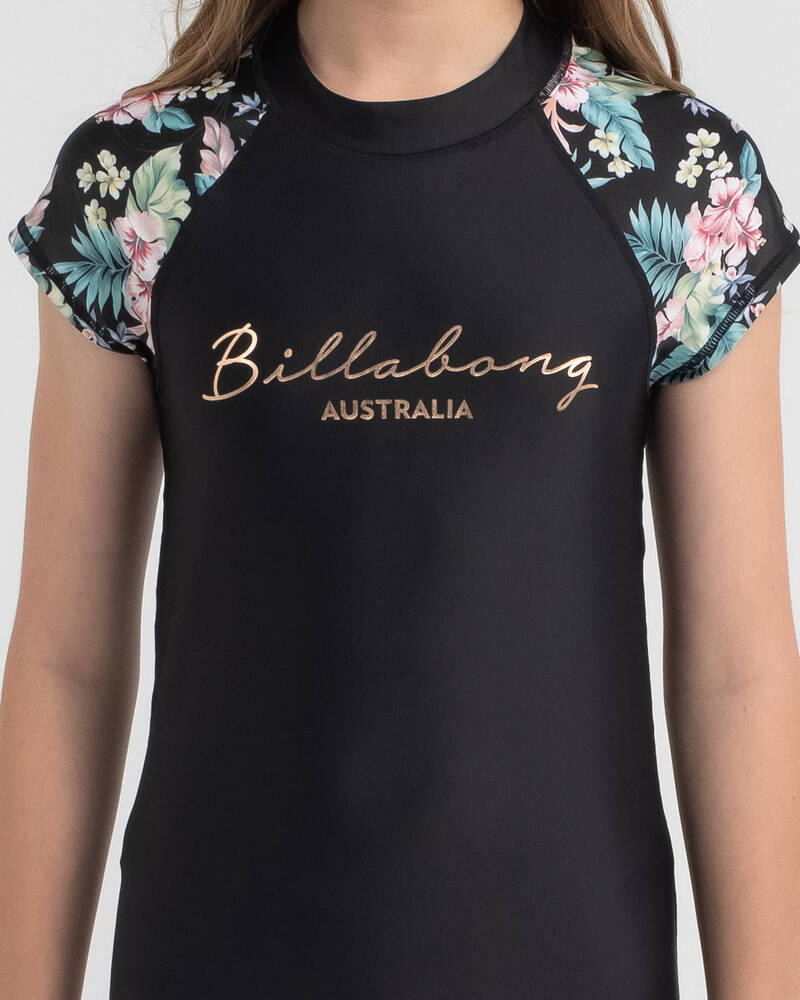 Billabong Girls' Island Dream Cap Sleeve Rash Vest for Womens