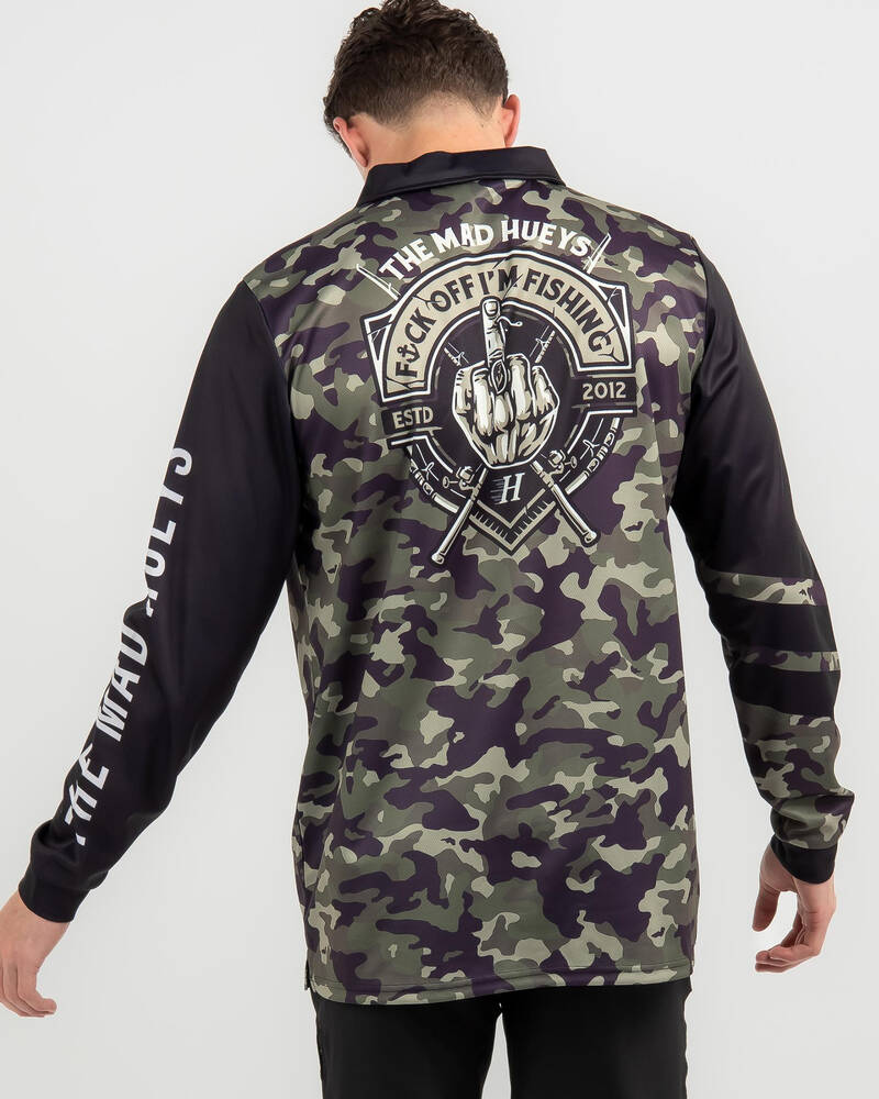 The Mad Hueys FK Off I'm Fishing Fishing Shirt for Mens
