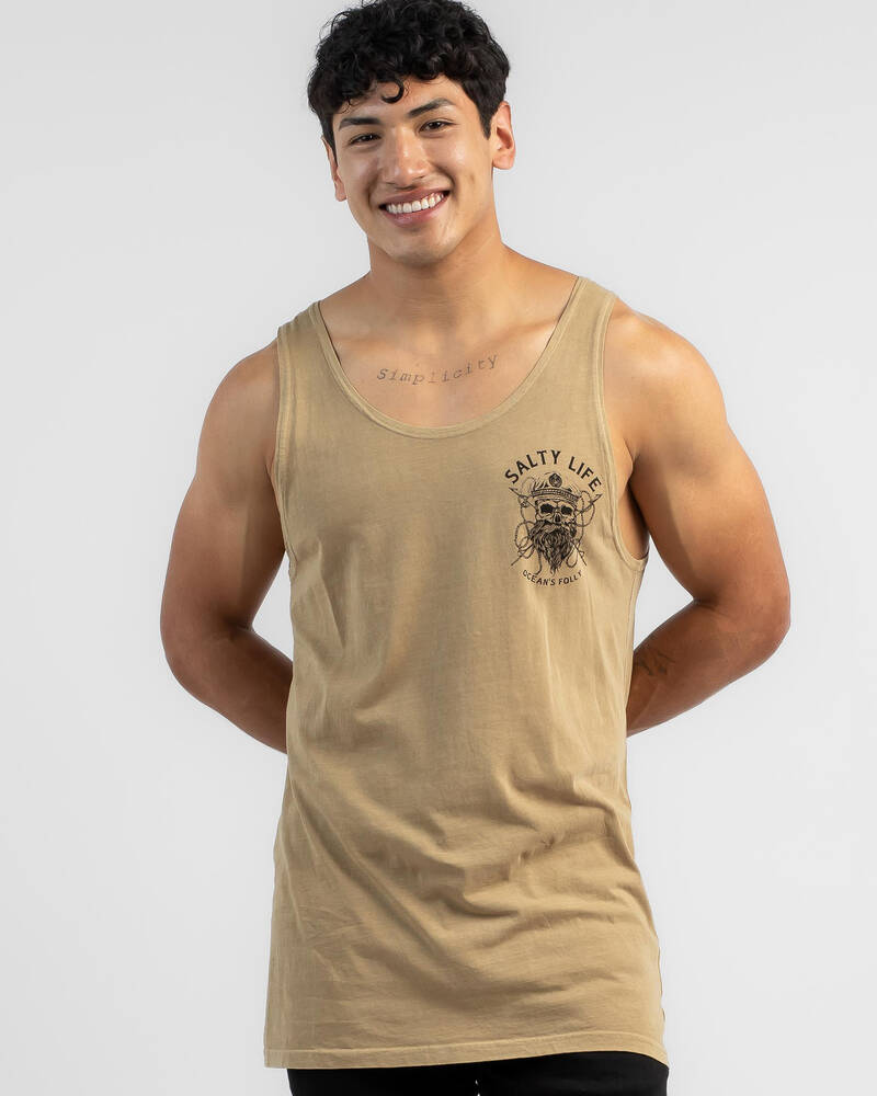 Salty Life Black Beard 3.0 Singlet for Mens