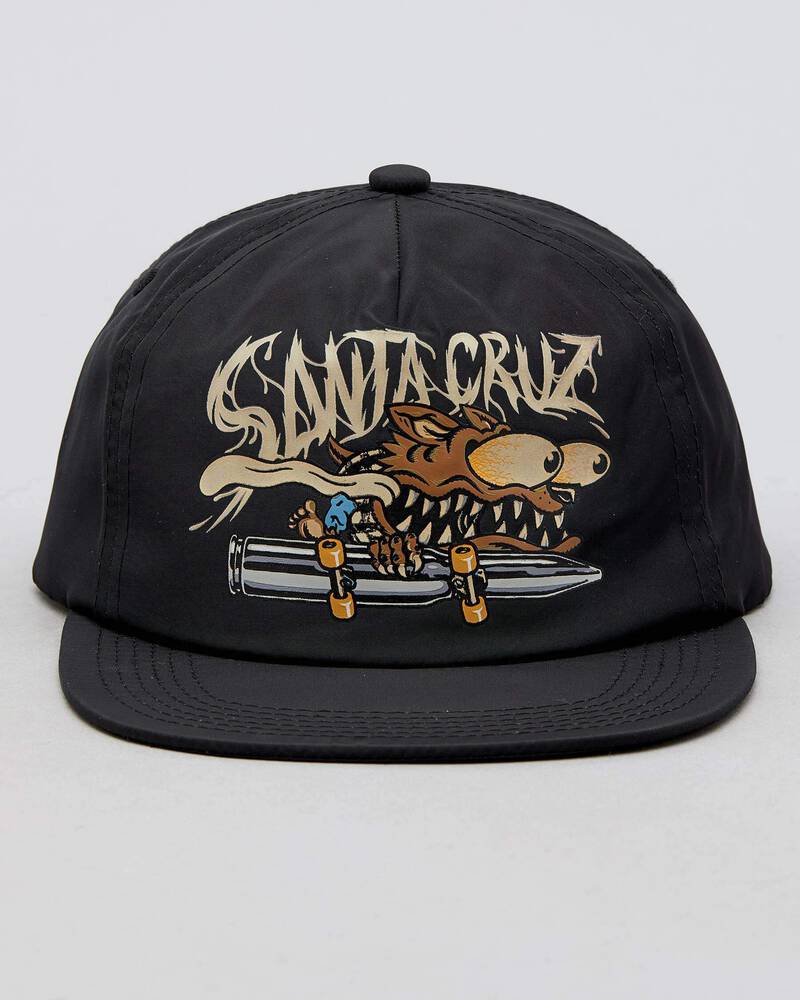 Santa Cruz Boys' Wolf Slasher Glow Snapback Cap for Mens