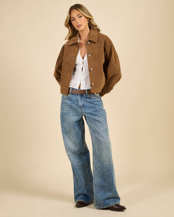 Mooloola Joplin Faux Suede Jacket for Womens