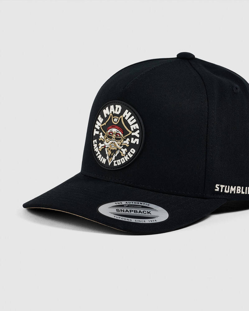 The Mad Hueys Stumbling Captain Cooked Snapback Cap for Mens