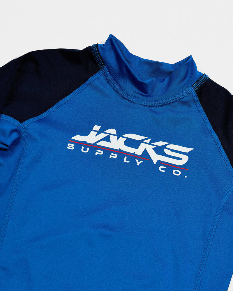Jacks Toddlers' Fleet Long Sleeve Rash Vest for Mens
