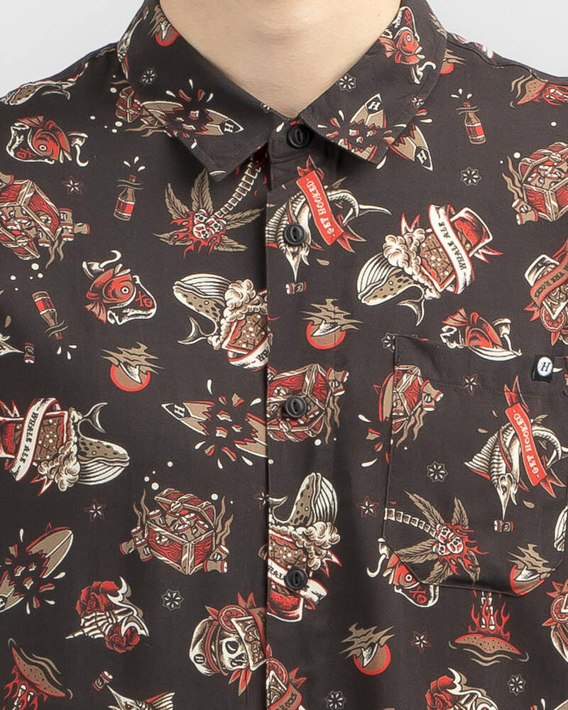 The Mad Hueys Tattoo Short Sleeve Shirt for Mens