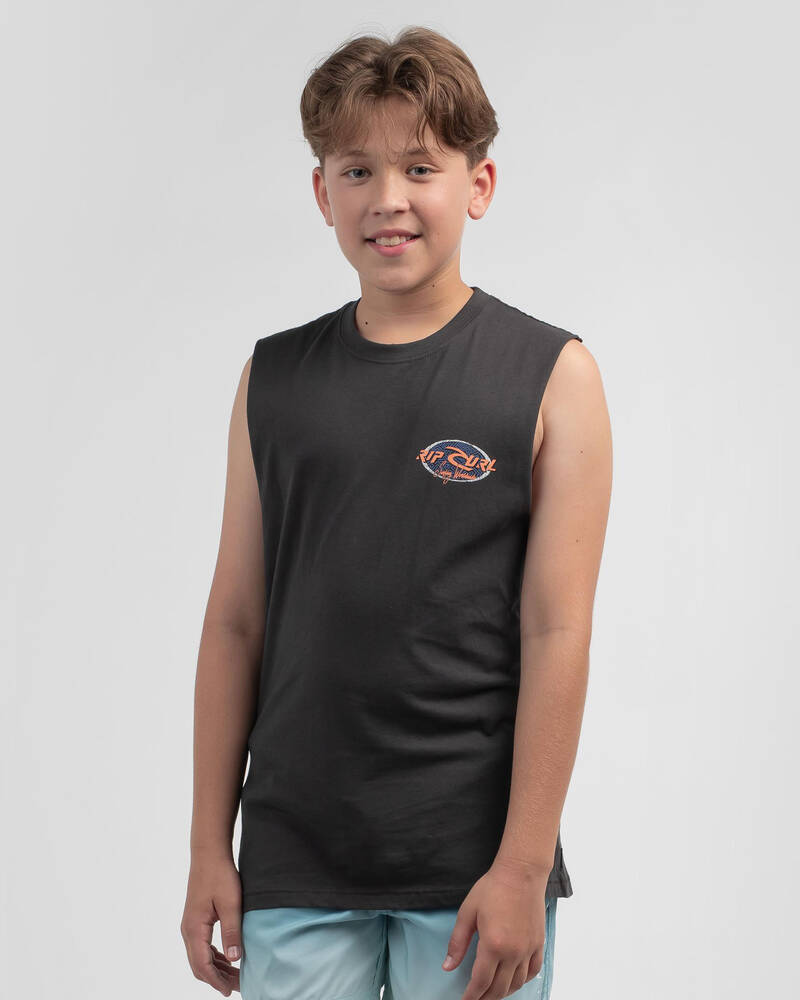 Rip Curl Boys' Fader Muscle Tank for Mens image number null