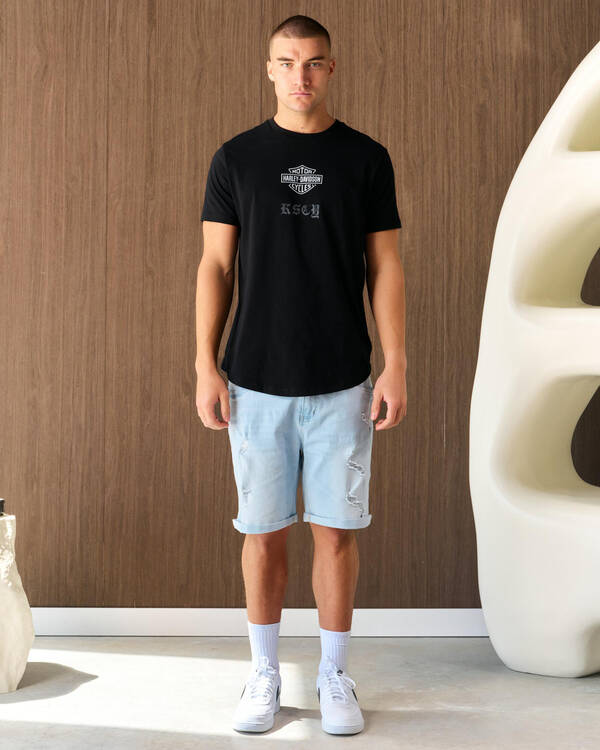 Lucid Capsule Denim Walk Shorts for Mens