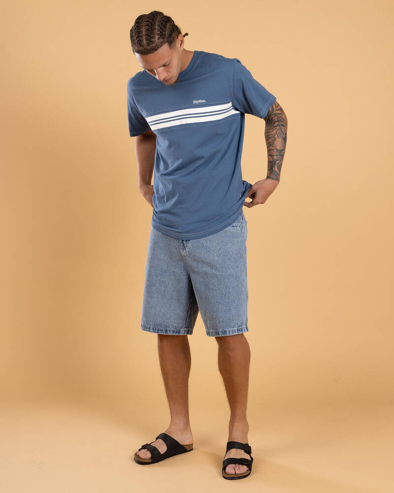 Rhythm Vintage Panel T-Shirt for Mens