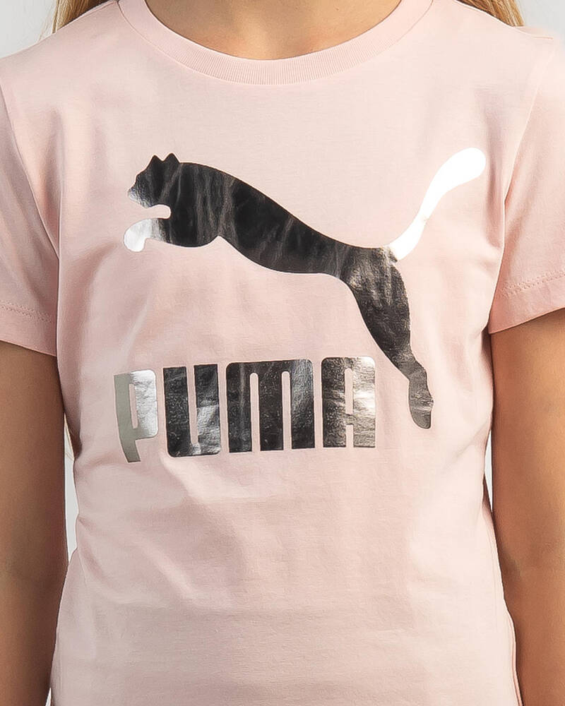 Puma Girls' Classics Logo T-Shirt for Womens