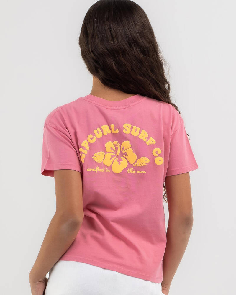 Rip Curl Girls' Hibiscus Heat Logo T-shirt for Womens