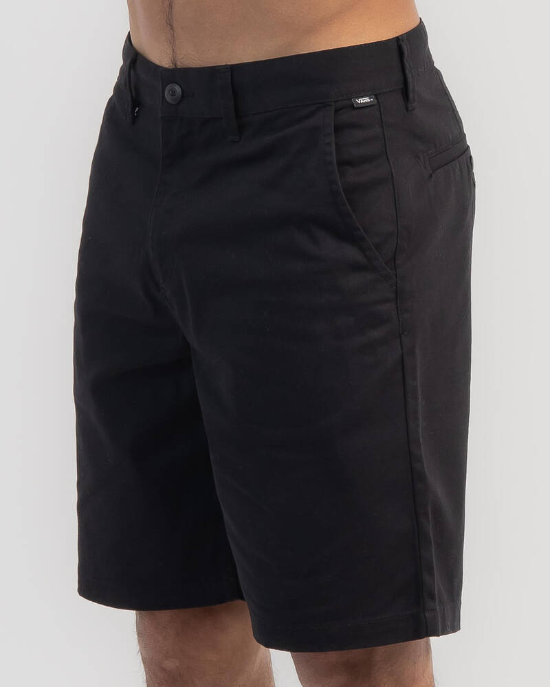 Vans Authentic Relaxed Chino Shorts In Black - Fast Shipping & Easy ...