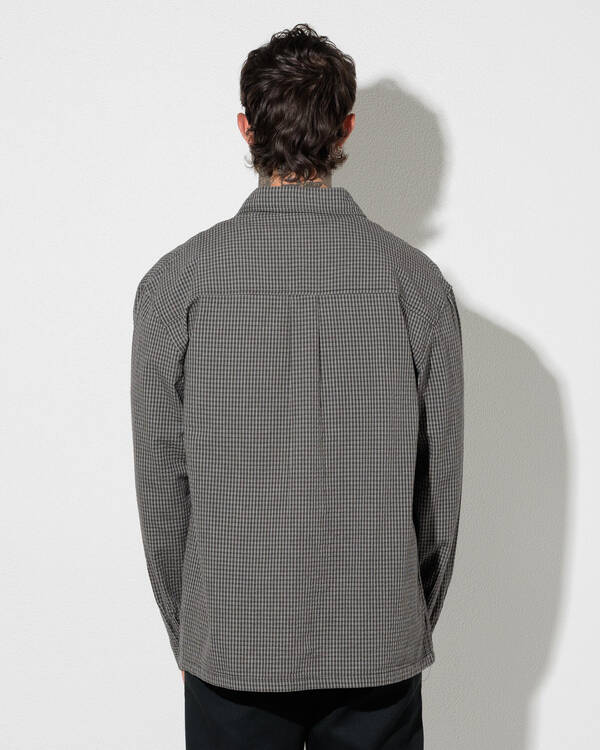 Wndrr Starter Check Long Sleeve Shirt for Mens