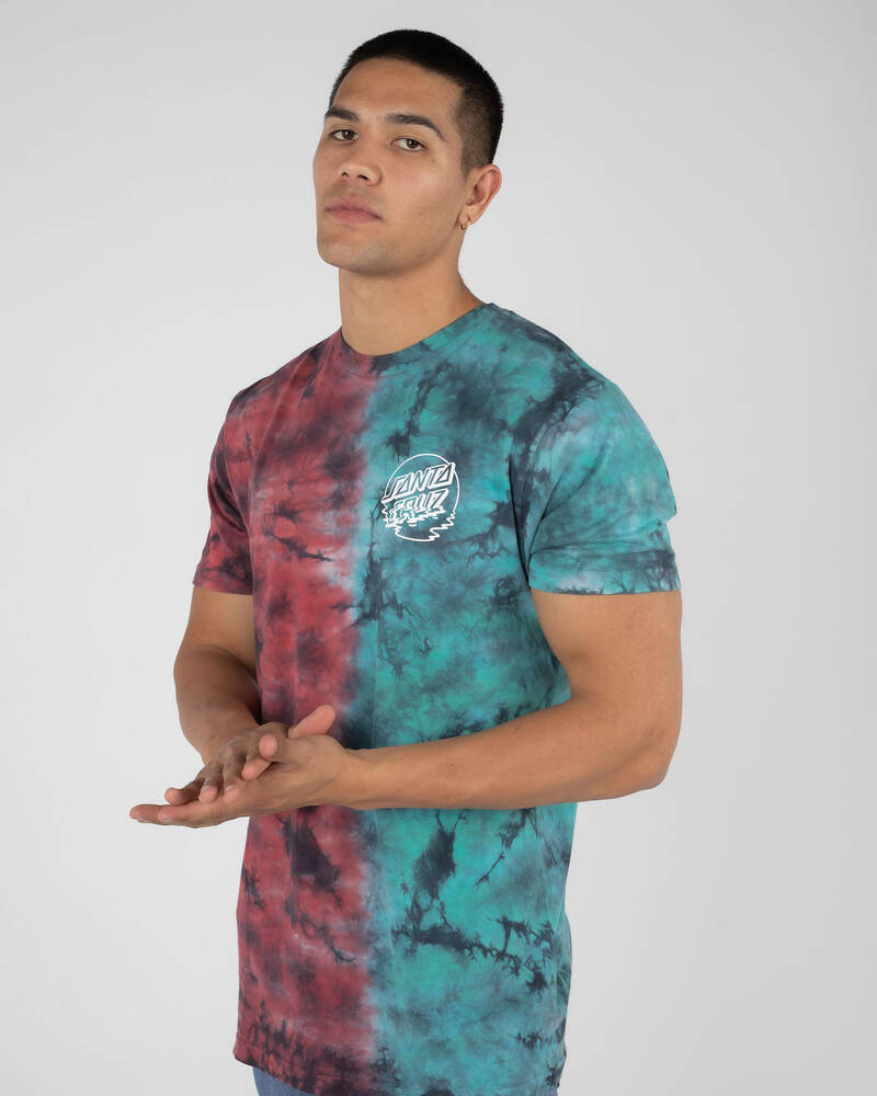 Santa Cruz Reflection Dot Tie Dye T-Shirt for Mens