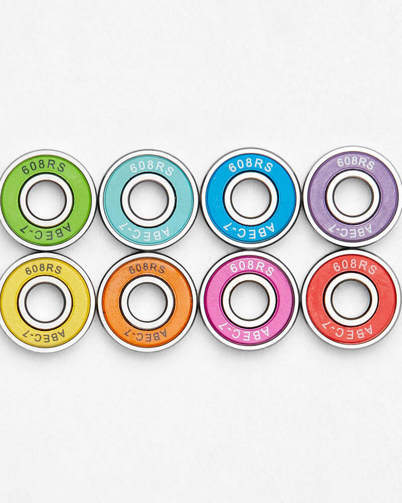 Sanction Rainbow ABEC 7 Skateboard Bearing Pack for Unisex