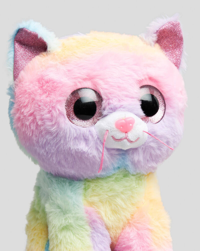Mooloola Rainbow Kitty Cat Plush for Womens