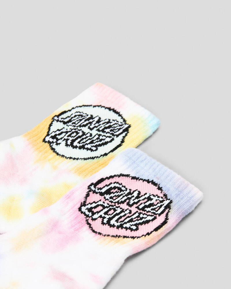 Santa Cruz Girls' Other Dot Tie Dye Mid Socks for Womens