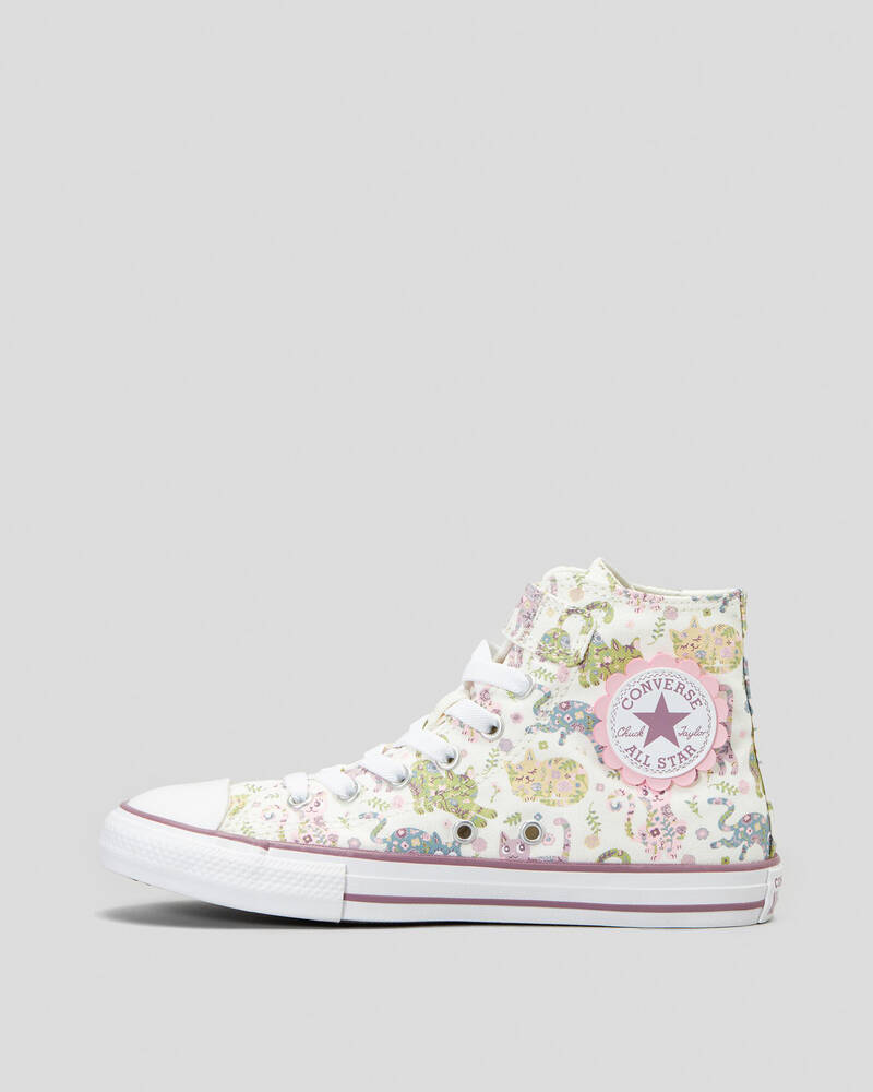 Converse Girls' Chuck Taylor All Star Easy-On Feline Florals Shoes for Womens