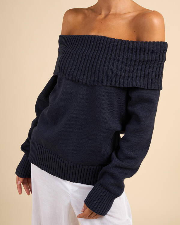 Ava And Ever Veriti Off Shoulder Knit Jumper for Womens