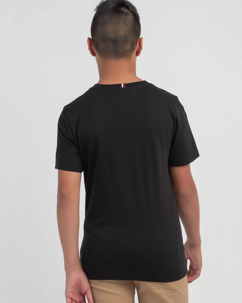 Tommy Hilfiger Boys' Flag Rib Insert T-Shirt for Mens