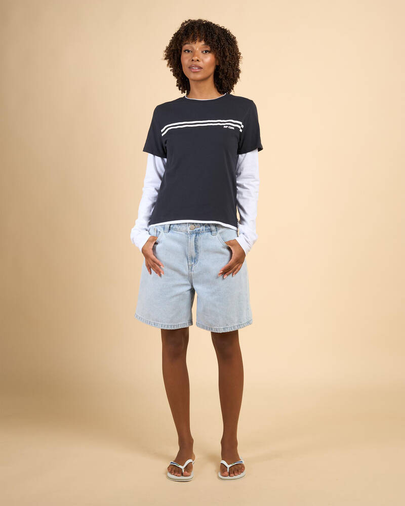 Rip Curl Surf Revival Layered Long Sleeve T-Shirt for Womens