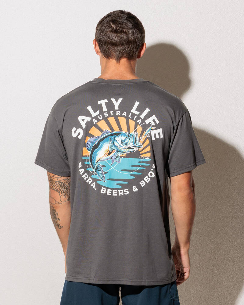 Salty Life Catching Bait Surf T-Shirt for Mens