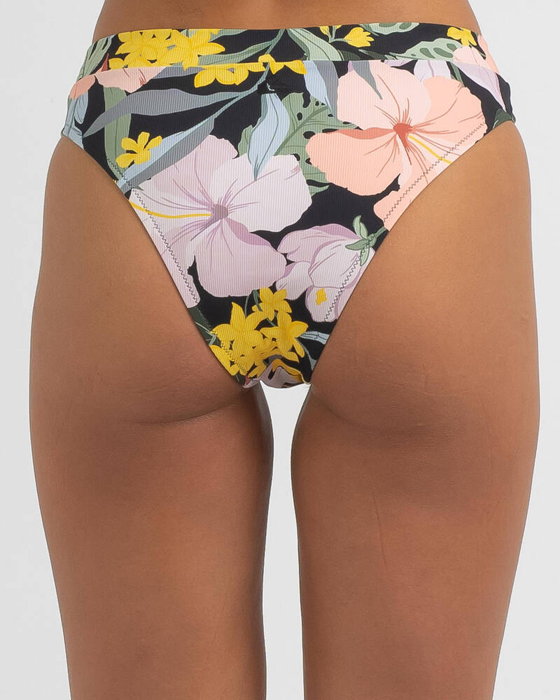 Quiksilver Classic High Waisted Band Bikini Bottom for Womens