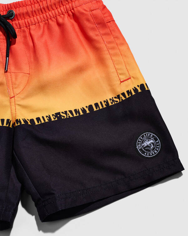 Salty Life Toddlers' Fire Edge Elastic Waist Shorts for Mens