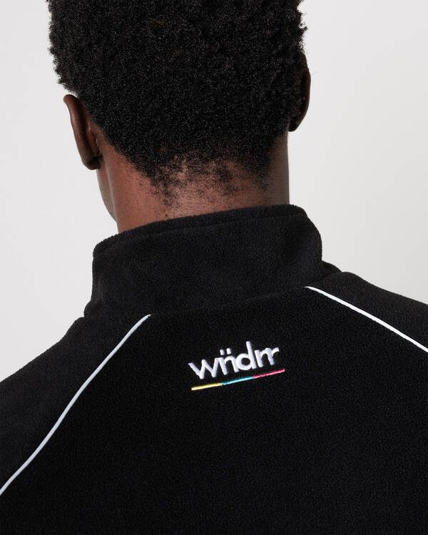 Wndrr Collective 1/4 Zip Polar Fleece Sweatshirt for Mens