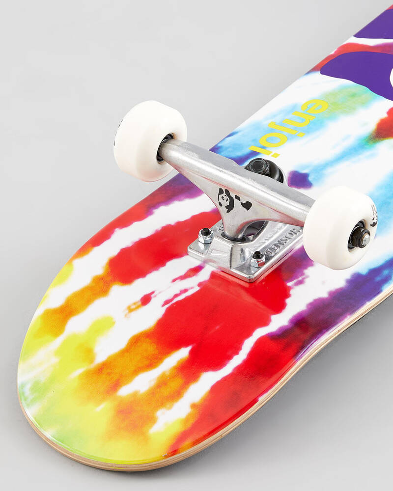 Enjoi Tie Dye Youth 7.375" Complete Skateboard for Mens