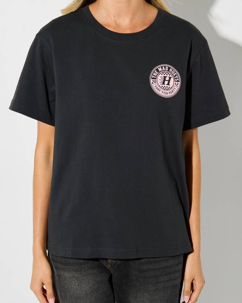 The Mad Hueys Checker Hueys Regular T-Shirt for Womens