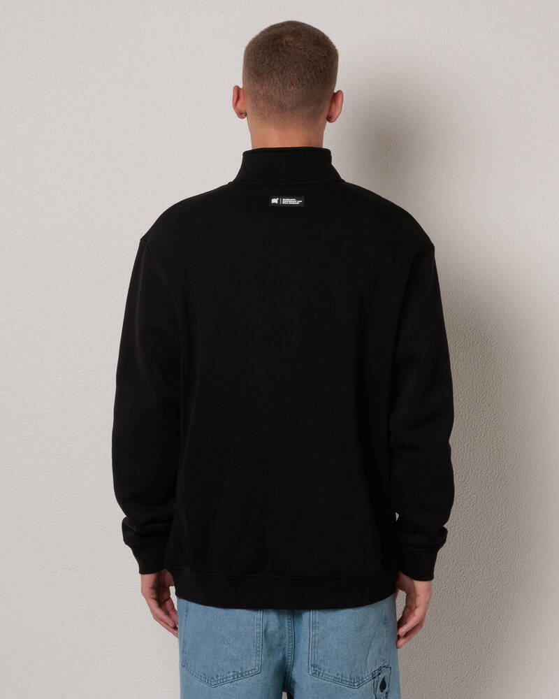 St. Goliath Overlapped 1/4 Zip Sweatshirt for Mens