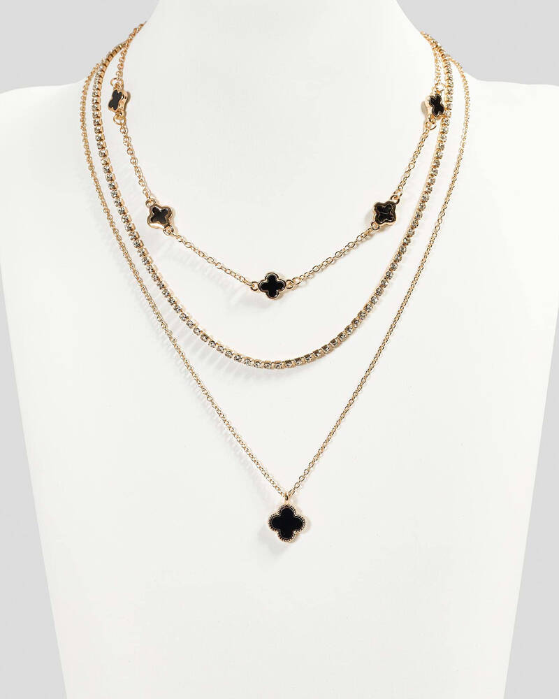 Karyn In LA Clover Necklace Pack for Womens