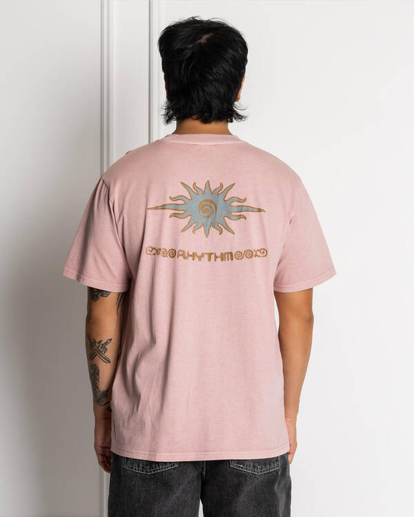 Rhythm Flame Printed Vintage T-Shirt for Mens