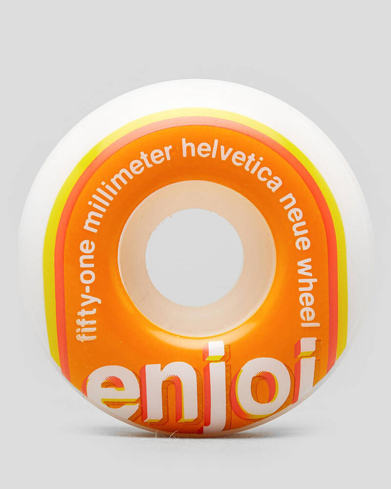 Enjoi Helvetica Neue 51mm Skateboard Wheels for Unisex