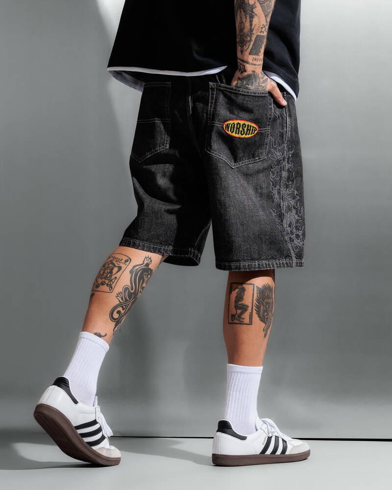Worship Supplies Tropic Heat Big Dawg Jean Shorts for Mens