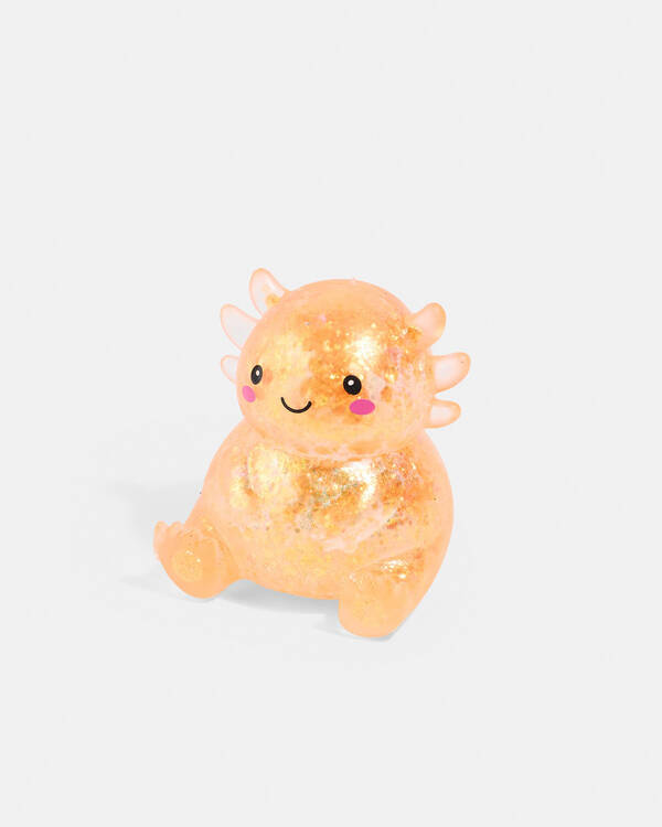 Smooshos Super Squeeze Glitter Axolotl Squishy Fidget Toy for Unisex